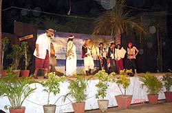 Members of Alterego performing on stage