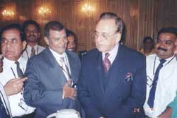 Mr. C. Sreenivas Prasad with Mr. Khursheed Mehmood Kasuri, Foreign Minister, Pakistan