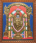 Tanjore painting of Lord Venkateswara 