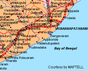 map of visakhapatnam