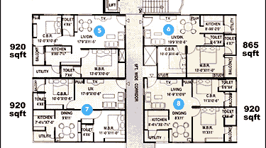 SANCHITHA - Typical Floor Plan