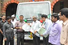 Lav  Agarwal District collector Inauguration New Ambulance Donated by  HPCL