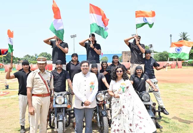 Waltair division celebrated 77th Independence day